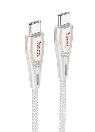 Кабель hoco monte charging data cable type-c to type-c gray ( )