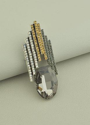 066175 брошь сrystal 70x26мм.