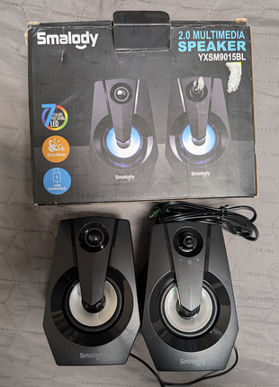 Комп'ютерні колонки smalody yxsm9015bl usb 2.0 стерео мультимедійні