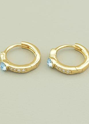 119202 сережки 'xuping' swarovski (позолота 18к)