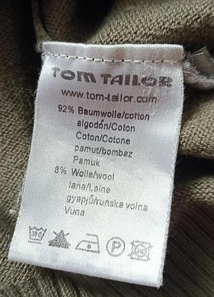 Кофта чоловіча tom tailor хакі в ромби, розмір m 5