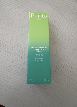 Крем для обличчя purito seoul mighty bamboo panthenol cream 100 мл