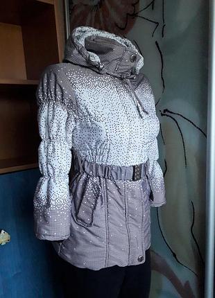 Тепла, вологозахисна демісезонна парка, куртка, 7-9 років, др 128 см, momo fashion