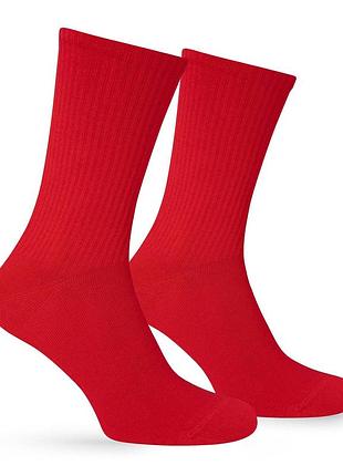 Шкарпетки premier socks насичений red з високою резинкою, унісекс, розм. 36-39, 40-42, 43-45