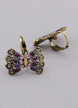 051534 серьги 'fashion' сrystal бижутерный сплав