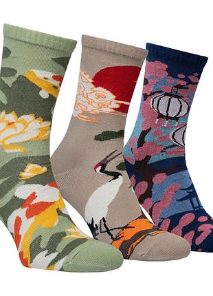 Набір шкарпеток premier socks "я твоя японія", 3 пари в наборі, унісекс,розм. 36-39, 40-42, 43-45
