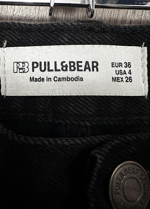Джинси жіночі pull&bear мом чорні 5