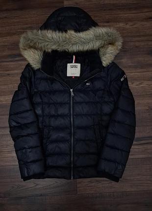 Жіночий пуховик tommy jeans чорний розмір m