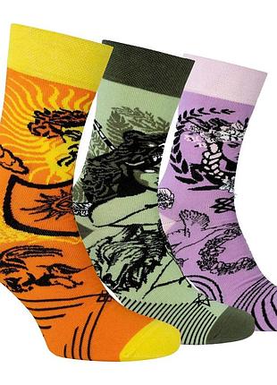 Набір шкарпеток premier socks боги № 1, унісекс, 3 пари в наборі, розм. 36-39, 40-42, 43-45