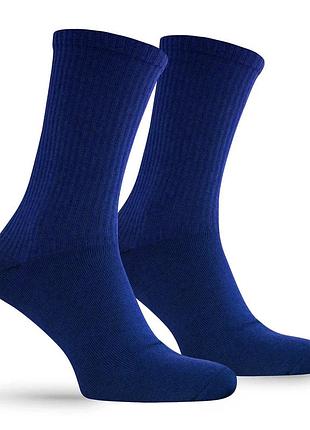 Носки premier socks глубокий синий с высокой резинкой, унисекс, разм. 36-39, 40-42, 43-45