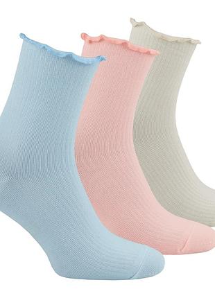 Набор носков premier socks: «пудровое настроение», 3 пары в наборе, разм. 36-39