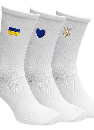 Патриотический набор носков premier socks “люблю украину”, 3 пары в наборе, разм. 36-39, 40-42, 43-45