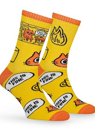 Носки premier socks "this is fine", разм. 36-39, 43-45