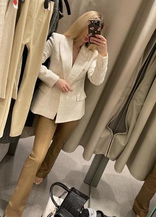 Твідовий блейзер піджак жакет zara