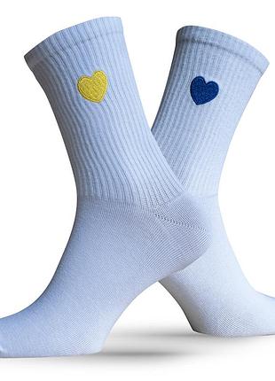 Носки premier socks украинское сердце, унисекс, разм. 36-39, 40-42, 43-45 40-42