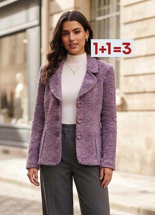 1+1=3 🎁 вінтажний піджак пальто букле з додаванням вовни від style by ewm