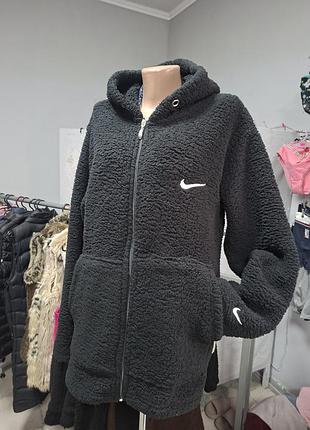 Чоловіче худі nike teddy на змійці, чорне