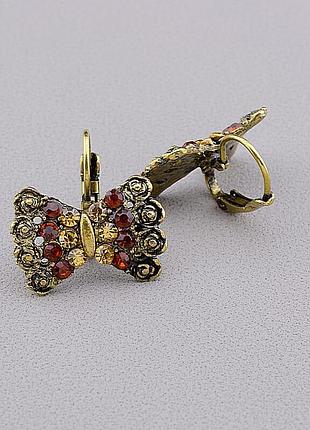 051533 серьги 'fashion' сrystal бижутерный сплав