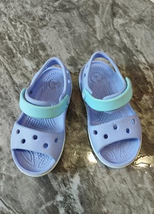 Оригінальні сандалії crocs crocband sandal kids, розмір c7 (23-24)