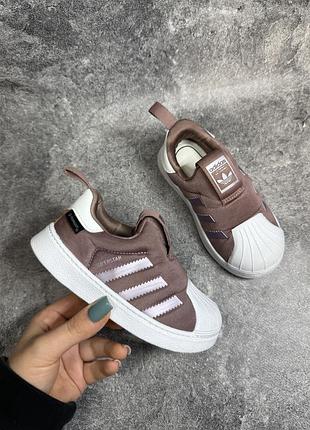 Дитячі кросівки adidas superstar 360 (primaloft / сліпони)