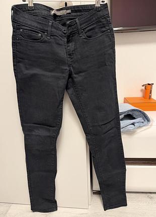 Вінтажні джинси levis низька посадка скіні 26 розмір