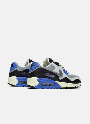 Air max 90 x patta sapphire and particle grey 4