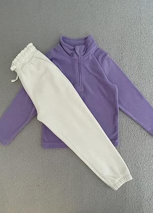 Комплект теплого спортивного одягу для дівчинки 5-6 років