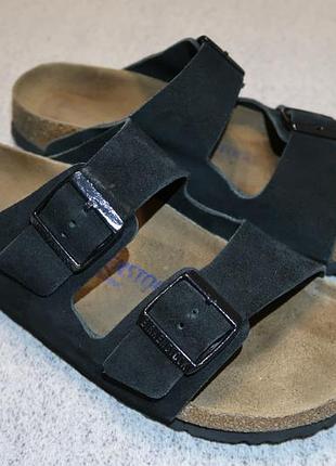 Шкіряні шльопанці birkenstock оригінал — 41 розмір