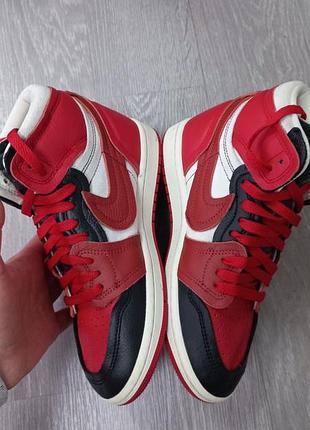 Кожаные хайтопы nike air jordan 4