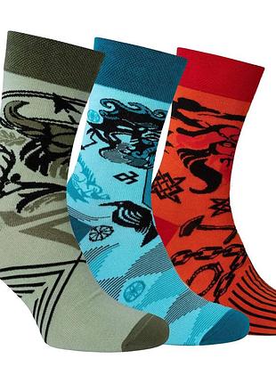 Набір шкарпеток premier socks боги № 2, унісекс, 3 пари в наборі, розм. 36-39, 40-42, 43-45