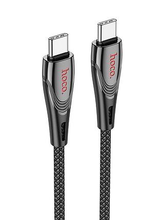 Кабель hoco monte charging data cable type-c to type-c black ( )