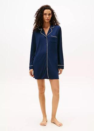 Нічна сорочка жіноча tommy hilfiger синя