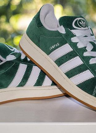 Кроссовки, кеды adidas campus originals ho3472 leather green/white 42 р. оригинал