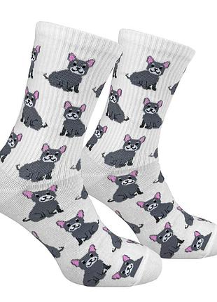 Носки premier socks “веселий бульдог”, унисекс, разм. 36-39, 40-42, 43-45