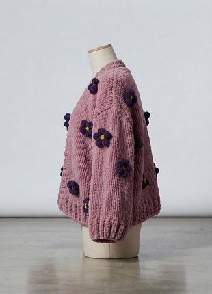 Плюшеві кардигани з квітами 🌸🌼 7
