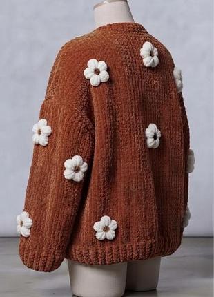 Плюшеві кардигани з квітами 🌸🌼 4