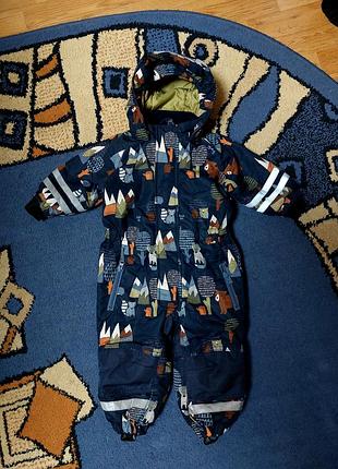 Зимний термо комбинезон lindex kids р 80 см