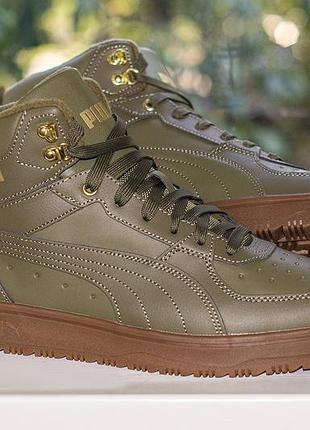Кроссовки, кеды puma rebound rugged bu mid men's 387592-03 green 45 г. оригинал