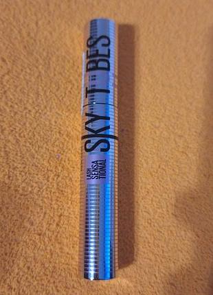 Туш для вій maybelline new york lash sensational sky tubes. чорна