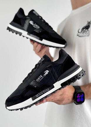 Мужские кроссовки lacoste elite active black white