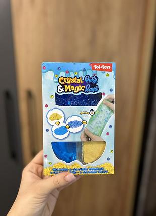 ✨💎 crystal putty & magic sand — набір для сенсорної гри!