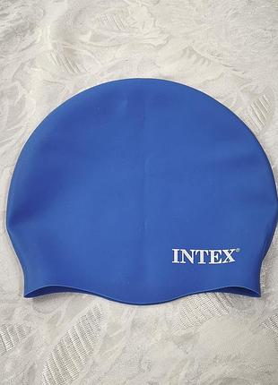 Шапочка для плавання intex aqua дитяча силіконова