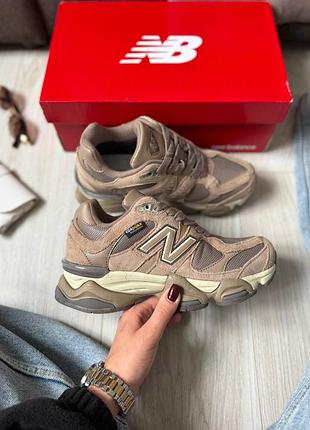 Зимові кросівки new balance 9060 grey (термо)