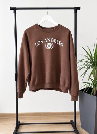 Світшот жіночий los angeles коричневий