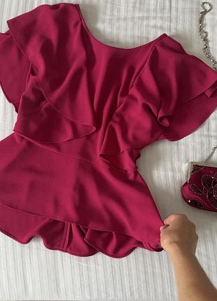 Блуза малинова zara 4