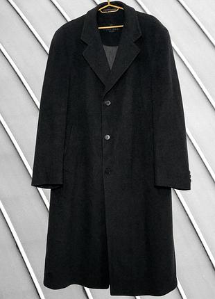 Чоловіче чорне кашемірове пальто piattelli roma xl xxl 54 56 піателлі рома 100% кашемір довге пальто piattelli roma xl xxl