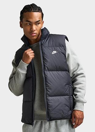 Жилетка чоловіча nike club therma-fit puffer vest 650 down ib2977-010 чорна