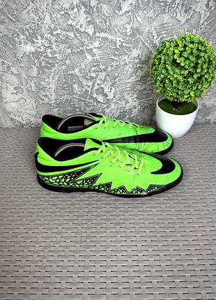 Nike hypervenom сороконожки копы бутсы 46 размер футбольные зелёные