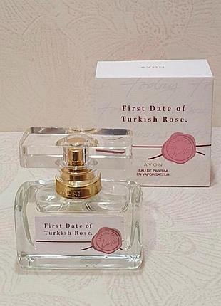 Парфумована вода avon first date of turkish rose для жінок