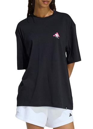 Футболка женская adidas soft side os t черная